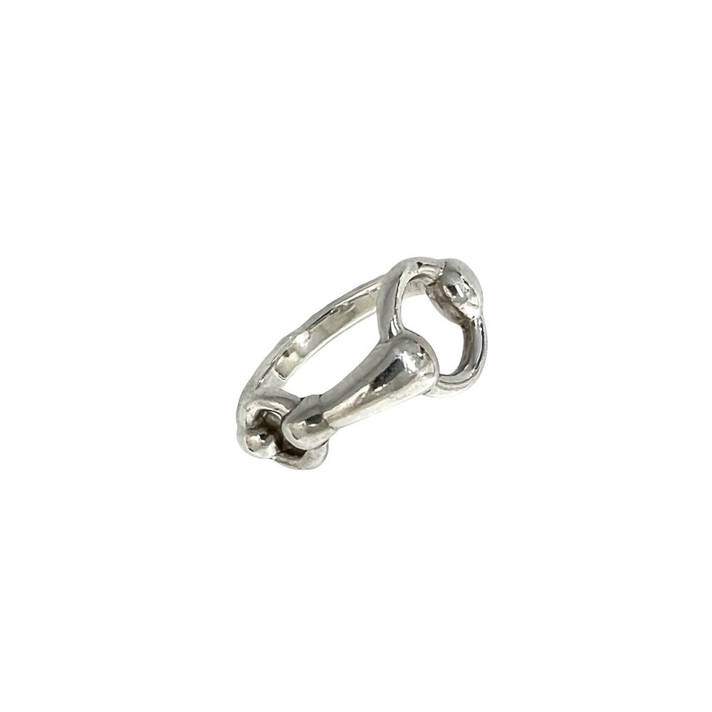 HERMES Vintage Horsebit Ring, Sterling Silver 925, Accessory, Item No. 35627
